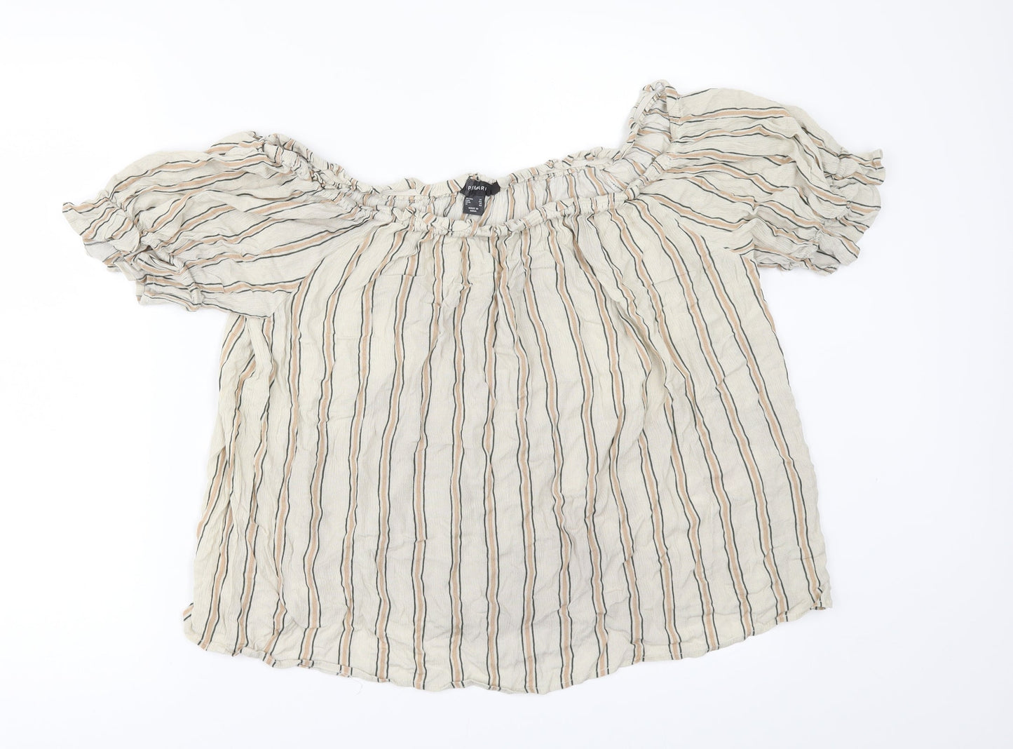 Primark Womens Beige   Tunic Blouse Size 16