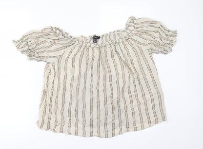 Primark Womens Beige   Tunic Blouse Size 16