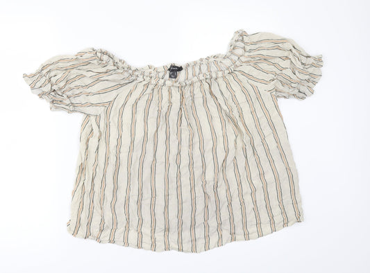 Primark Womens Beige   Tunic Blouse Size 16