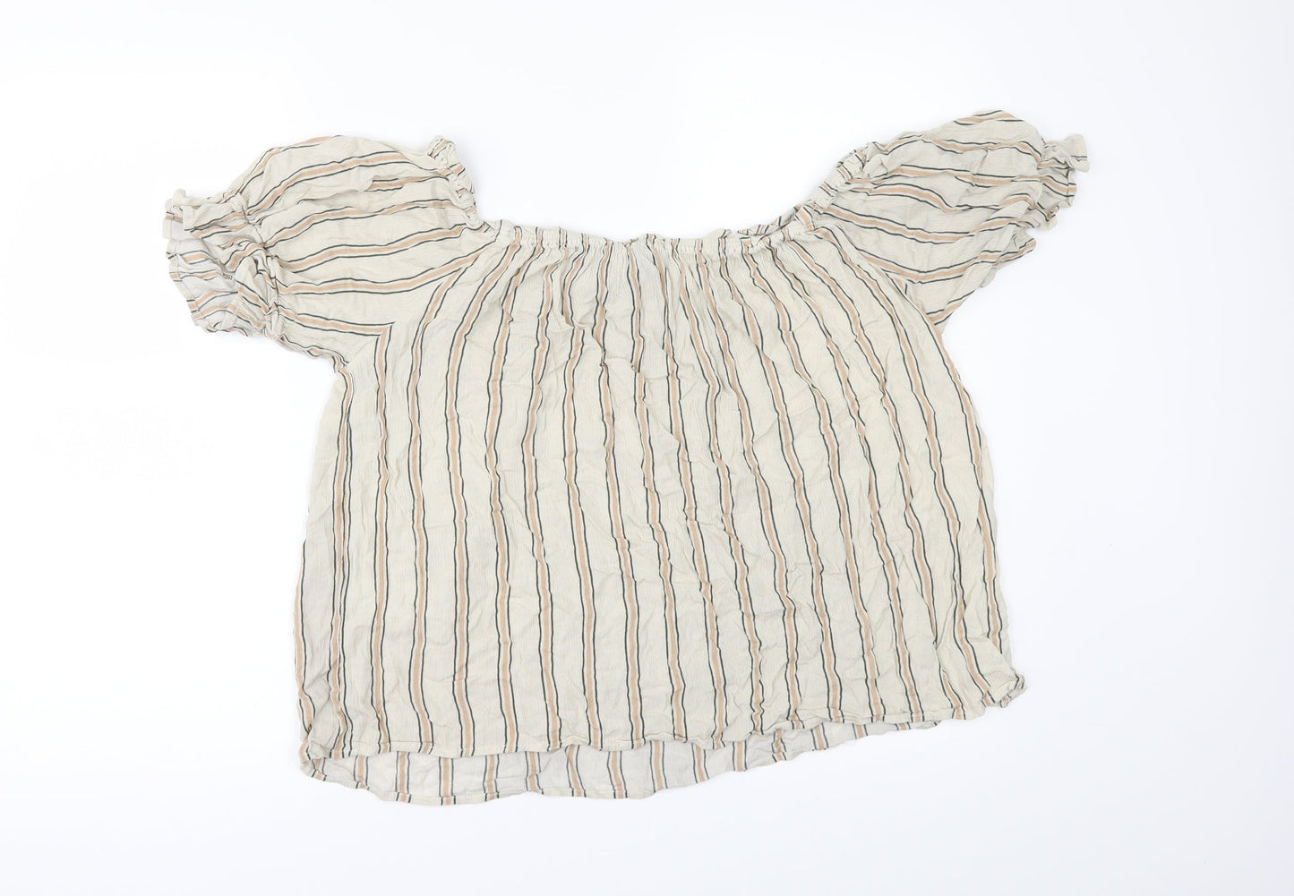 Primark Womens Beige   Tunic Blouse Size 16