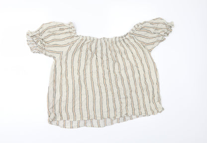 Primark Womens Beige   Tunic Blouse Size 16