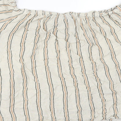 Primark Womens Beige   Tunic Blouse Size 16