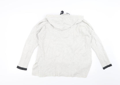 River Island Womens Grey   Pullover Hoodie Size 8  - etre unique
