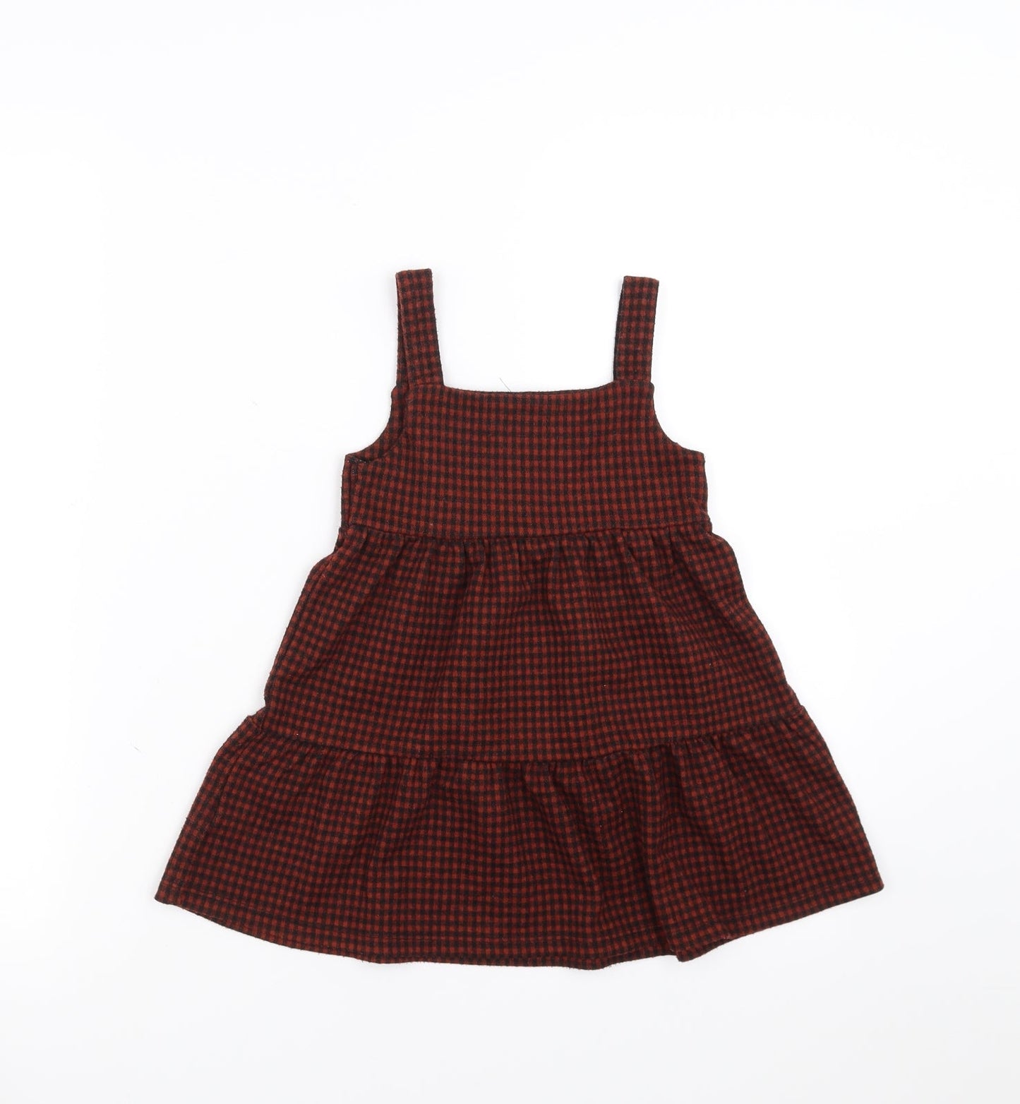 George Girls Brown Check  Fit & Flare  Size 18-24 Months