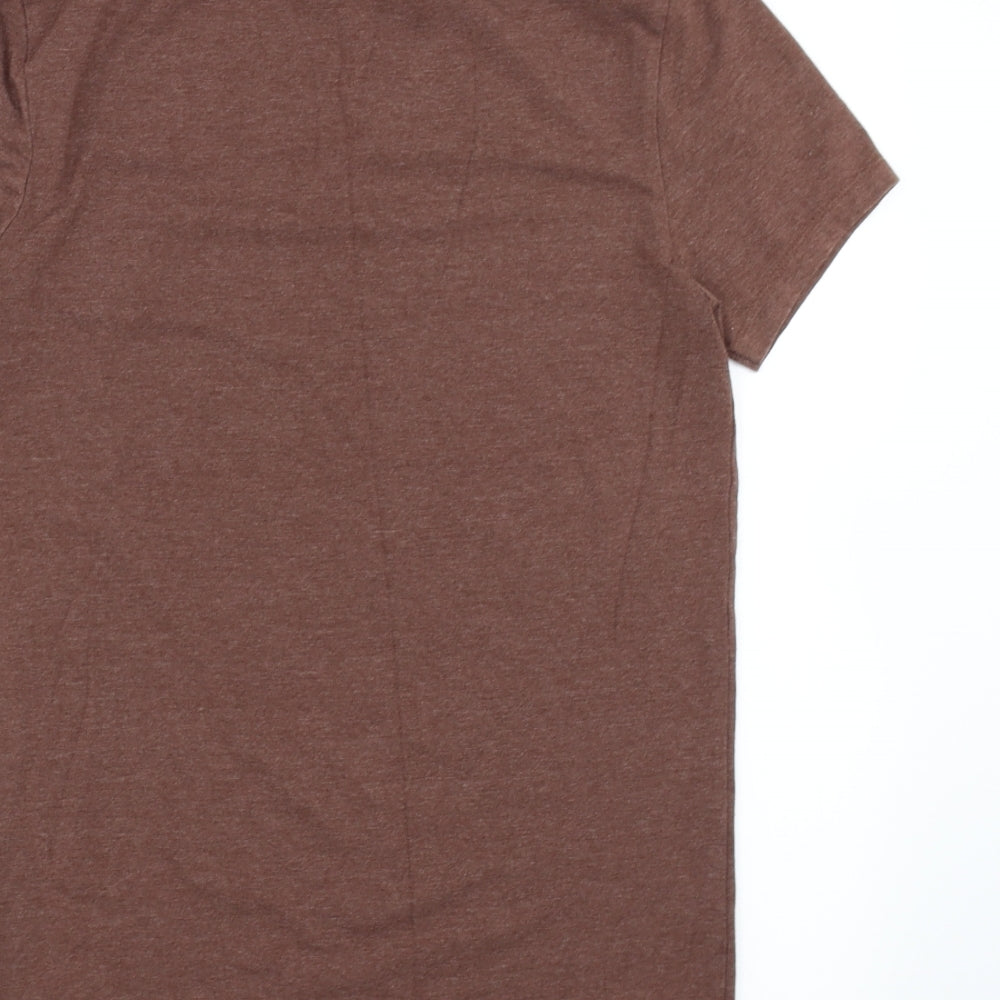 Womens UK Size S ASOS Brown Basic T-Shirt