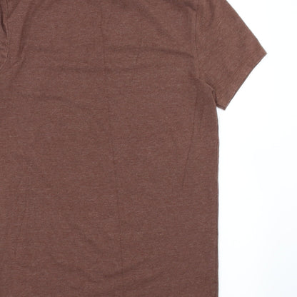 Womens UK Size S ASOS Brown Basic T-Shirt