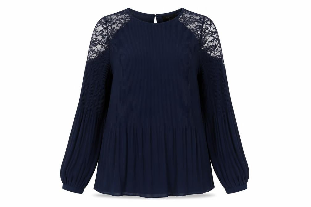 Womens UK Size 8 NEXT Blue Basic Blouse