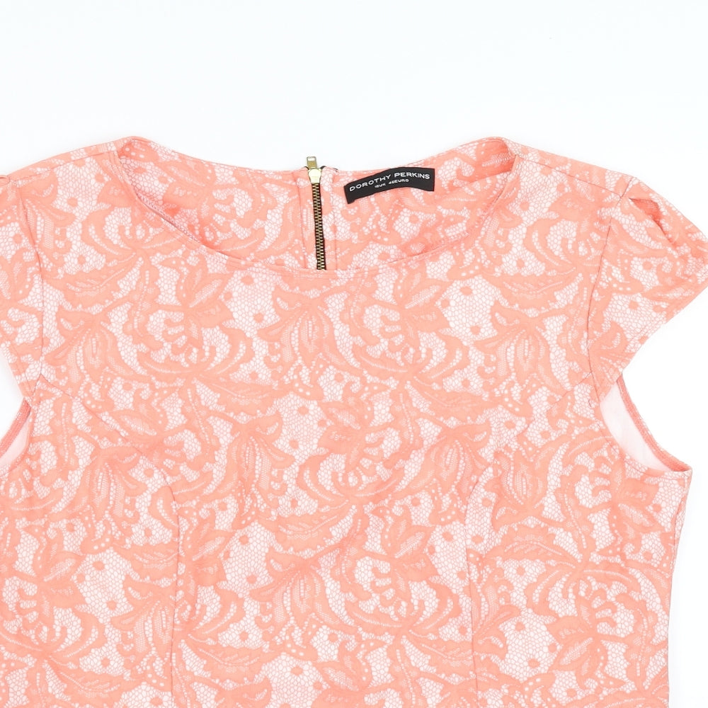 Womens UK Size 18 Dorothy Perkins Orange Basic Blouse