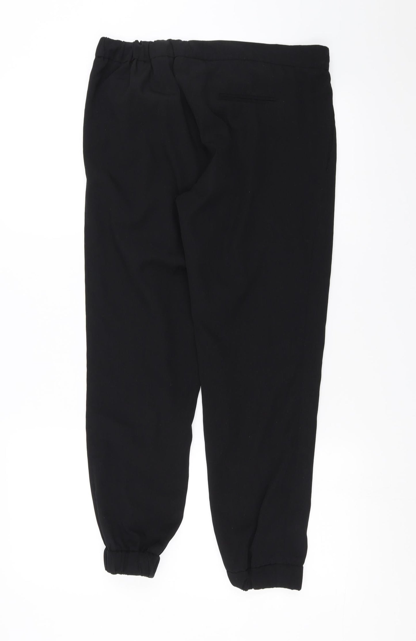 Womens UK Size 4 Topshop Regular Fit  Black Trousers