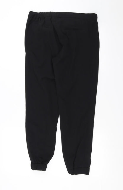 Womens UK Size 4 Topshop Regular Fit  Black Trousers