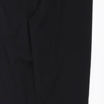 Womens UK Size 4 Topshop Regular Fit  Black Trousers