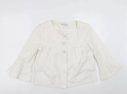 Womens UK Size 10 Marks and Spencer White Jacket