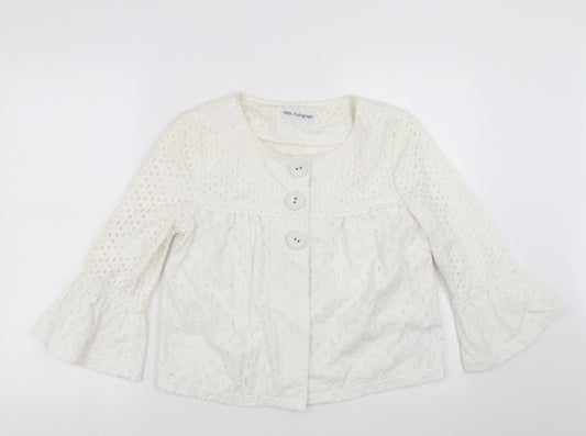 Womens UK Size 10 Marks and Spencer White Jacket