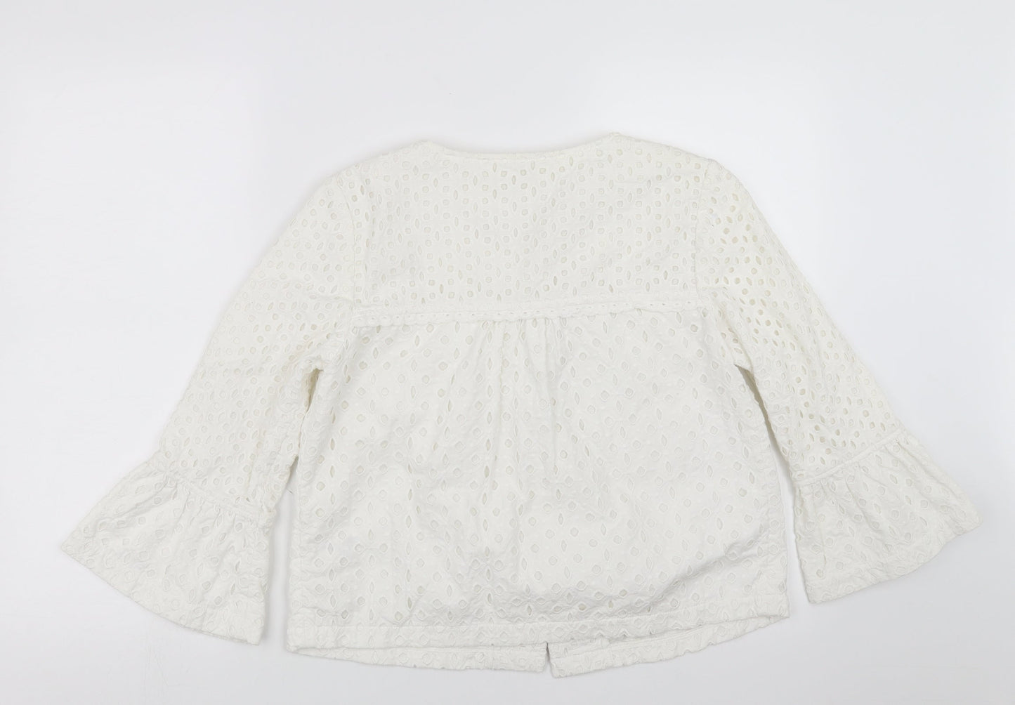 Womens UK Size 10 Marks and Spencer White Jacket