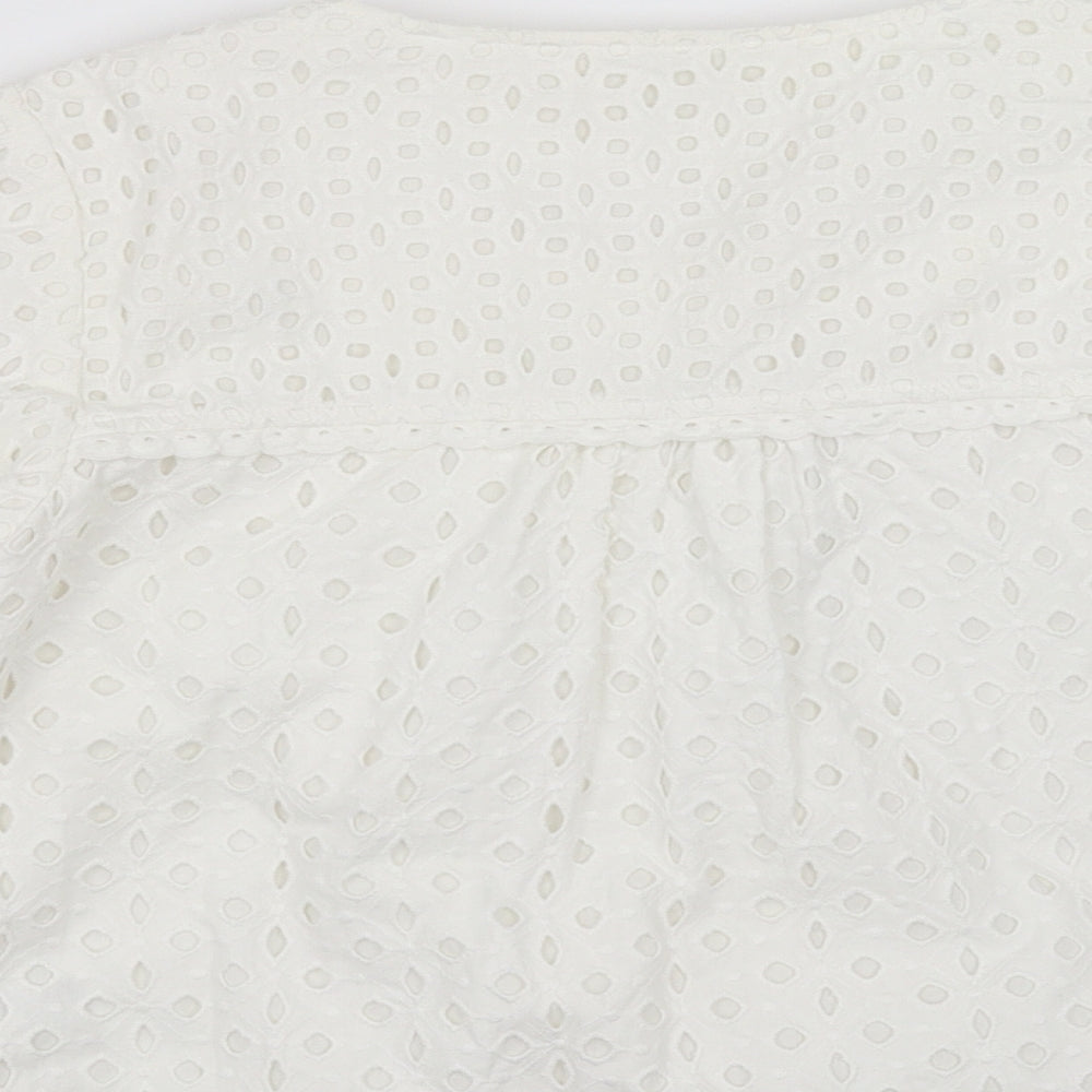Womens UK Size 10 Marks and Spencer White Jacket