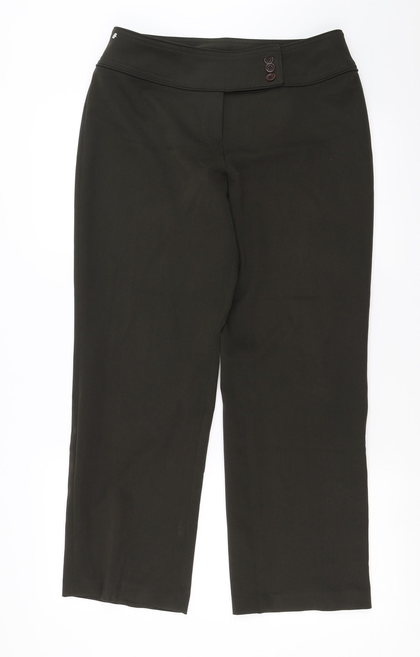 Womens UK Size 12 South Regular Fit  Green Trousers