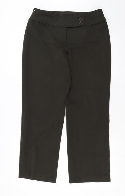 Womens UK Size 12 South Regular Fit  Green Trousers