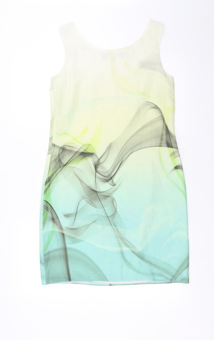 Principles Womens Green   Shift  Size 8  - Abstract Design