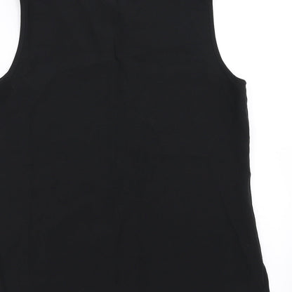 Womens UK Size 12 Preworn Black Basic Blouse