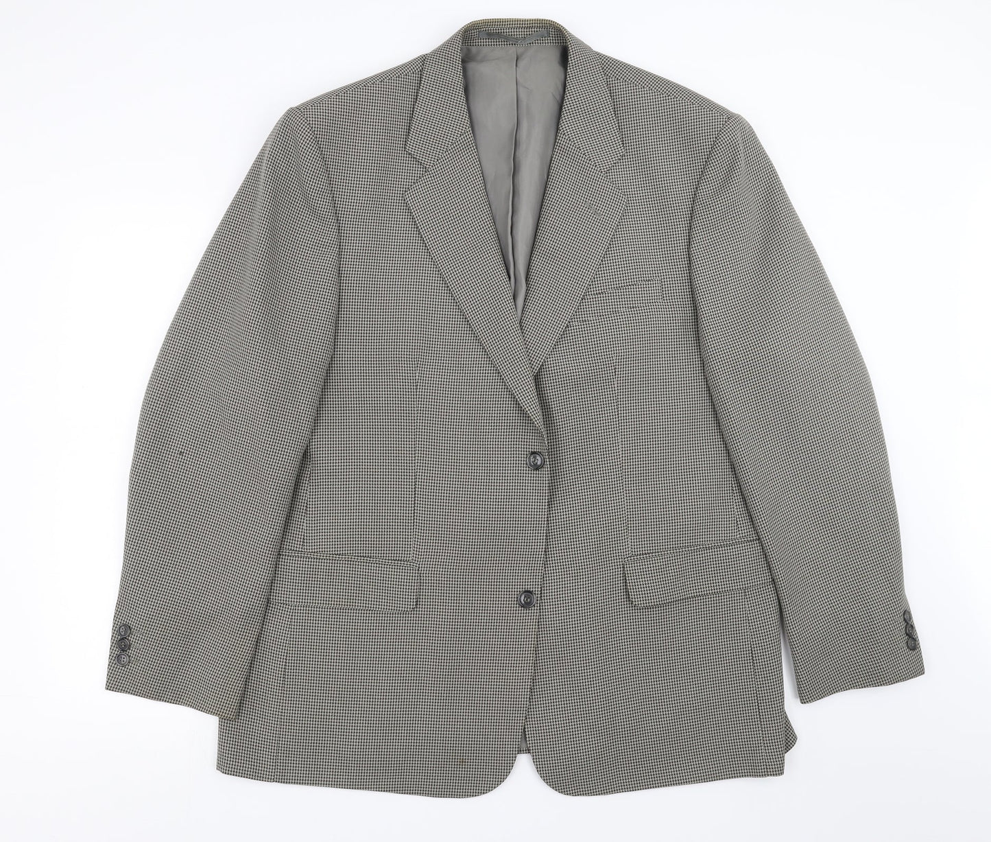 Mens UK Size 46 Simon taylor Regular Beige Suit Jacket