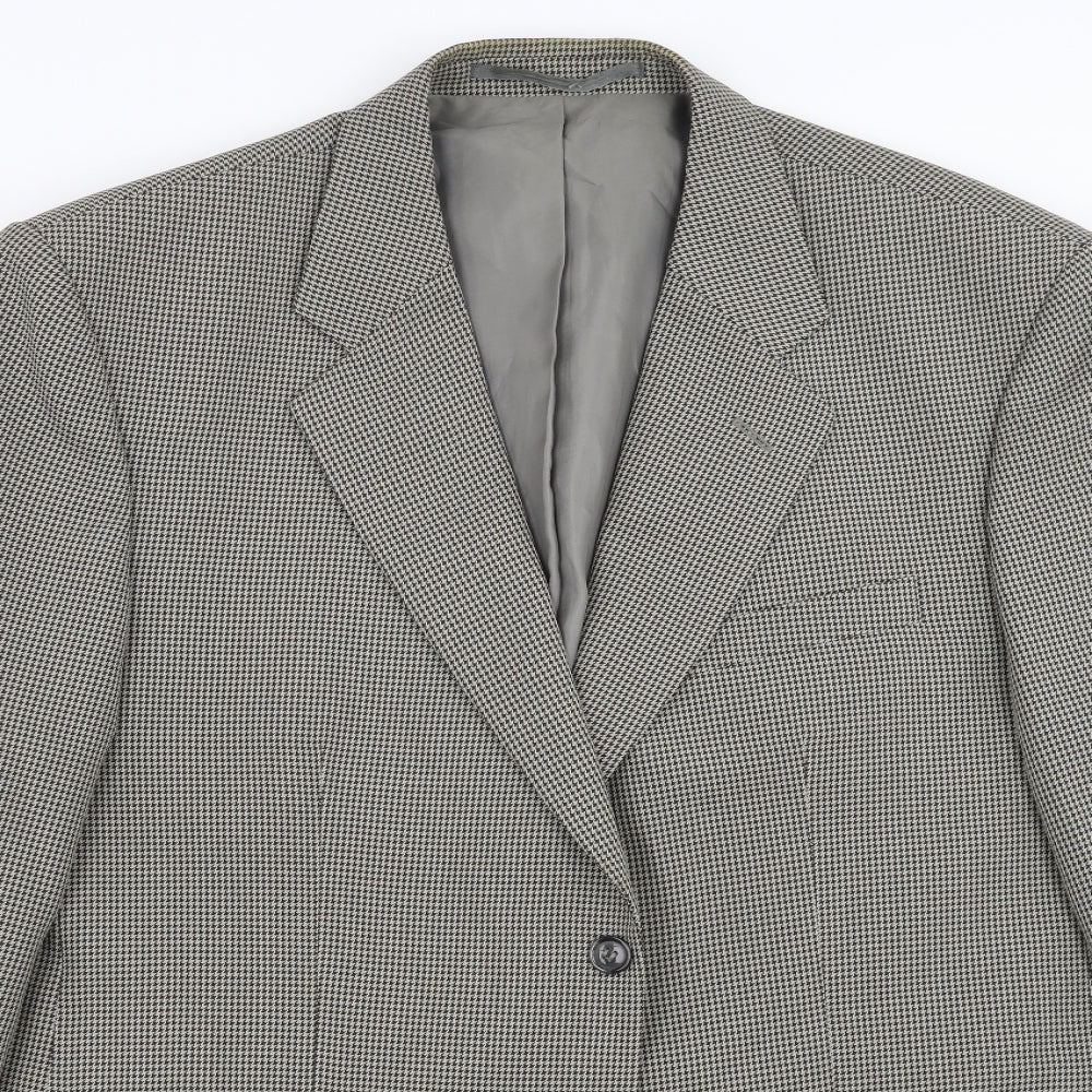 Mens UK Size 46 Simon taylor Regular Beige Suit Jacket