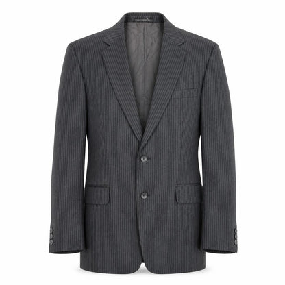 Charles Barker Mens Grey Striped  Jacket Suit Jacket Size 40