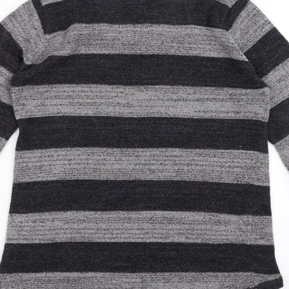 JSL Womens Grey Striped  Pullover Jumper Size L