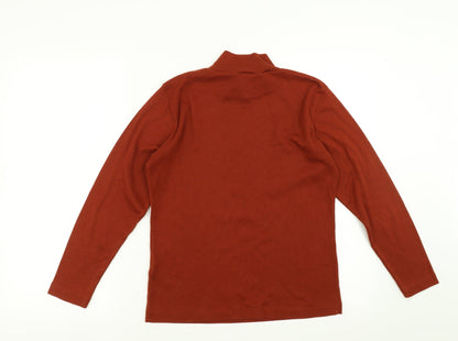 Womens UK Size 8 Emreco Brown Basic T-Shirt