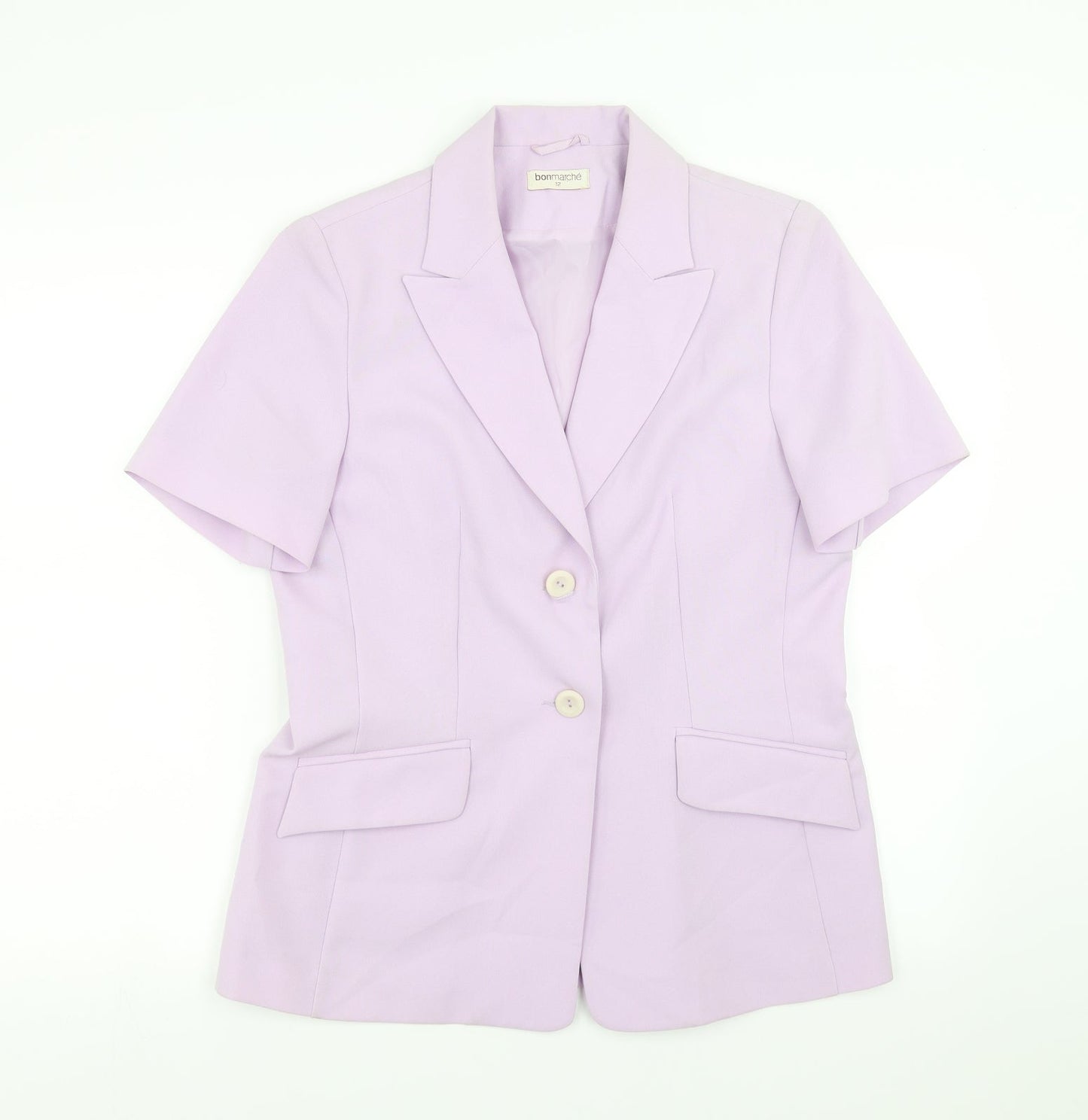 Bonmarché Womens Purple   Jacket Suit Jacket Size 12  - Shoulder Pads