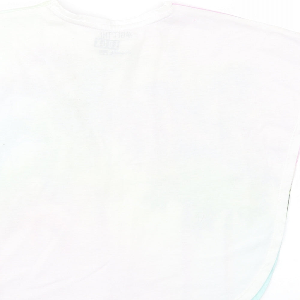 F&F Girls Multicoloured Animal Print  Basic T-Shirt Size 5-6 Years