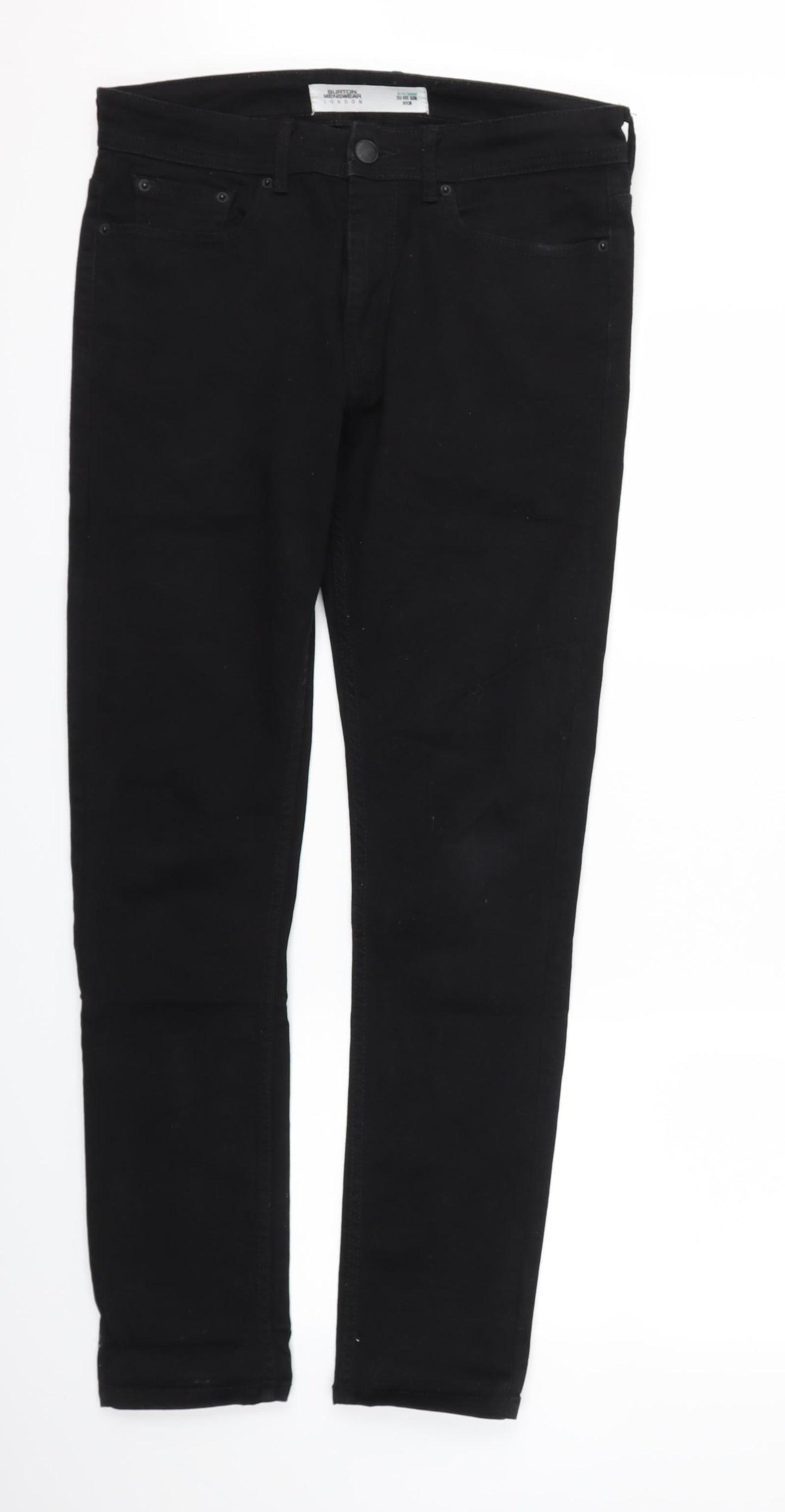 Burton Menswear Womens Black   Skinny Jeans Size 10 L31 in