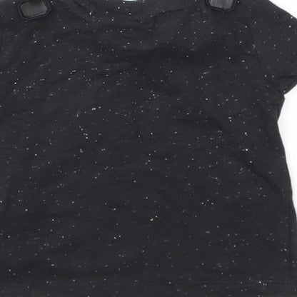 F&F Boys Black   Basic T-Shirt Size 3-6 Months