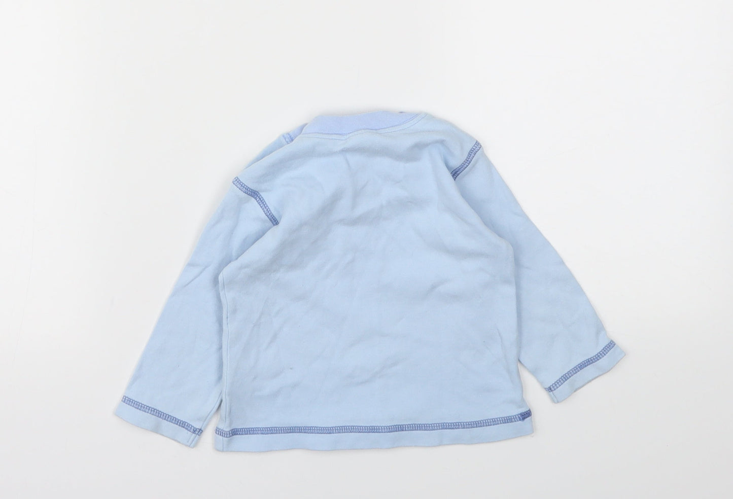 BHS Girls Blue   Basic T-Shirt Size 6-9 Months
