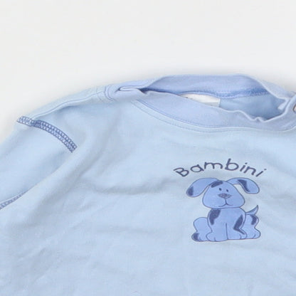 BHS Girls Blue   Basic T-Shirt Size 6-9 Months