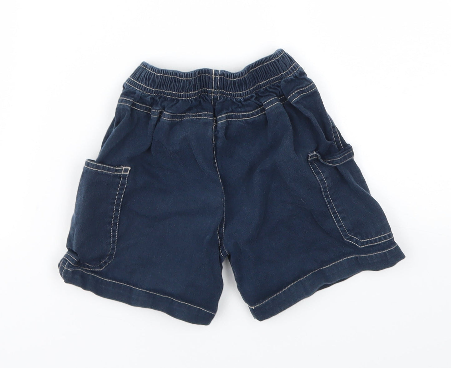 TINY TED  Boys Blue Animal Print  Chino Shorts Size 2-3 Years