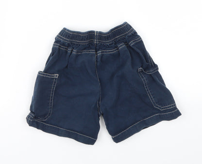 TINY TED  Boys Blue Animal Print  Chino Shorts Size 2-3 Years