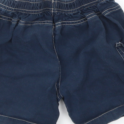TINY TED  Boys Blue Animal Print  Chino Shorts Size 2-3 Years