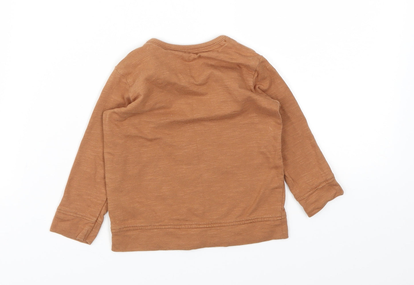 George Boys Brown Animal Print   T-Shirt Size 6-9 Months