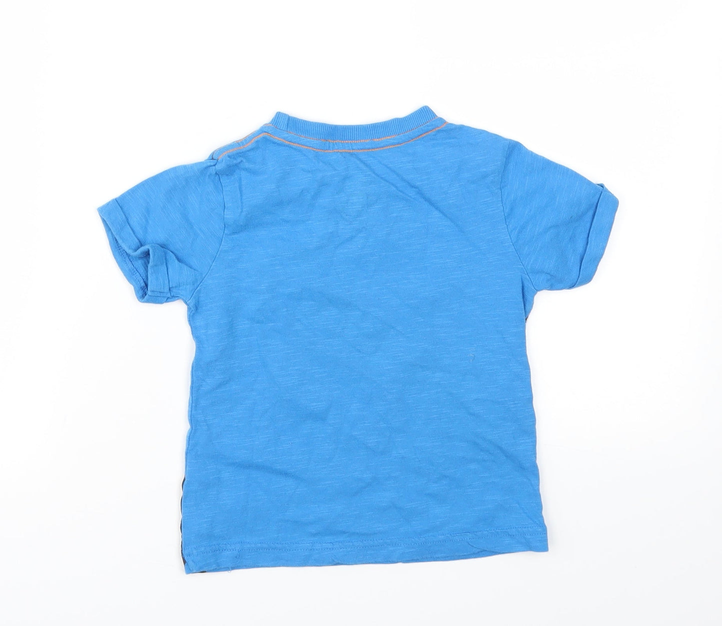 F&F Boys Blue Animal Print  Basic T-Shirt Size 2-3 Years