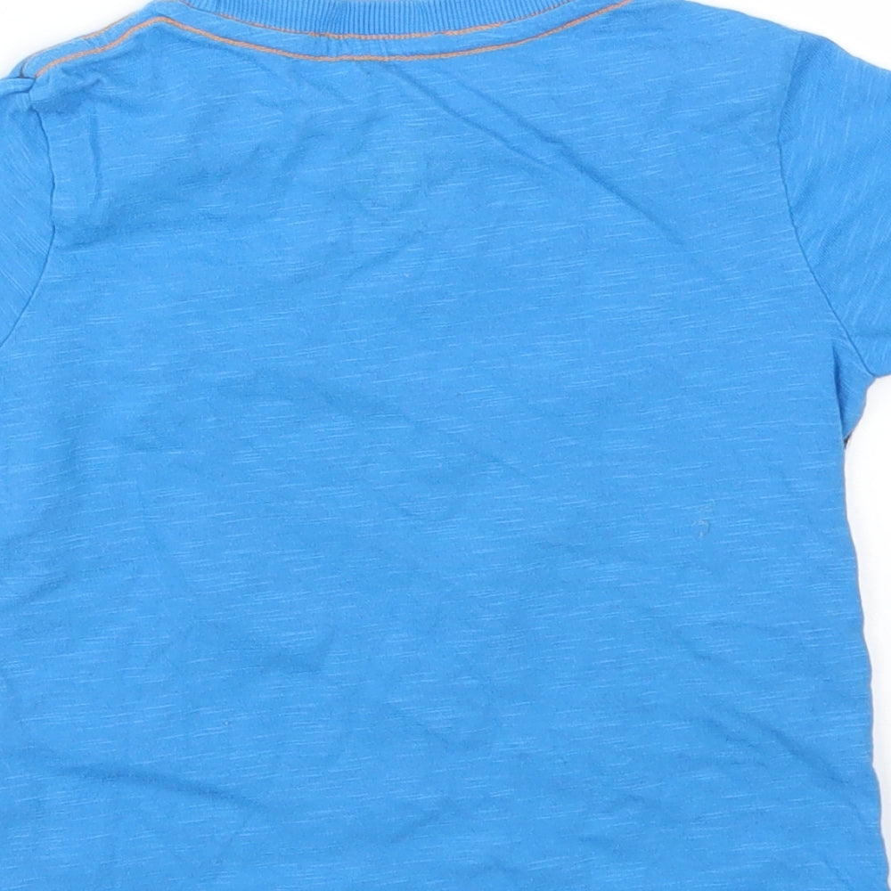 F&F Boys Blue Animal Print  Basic T-Shirt Size 2-3 Years