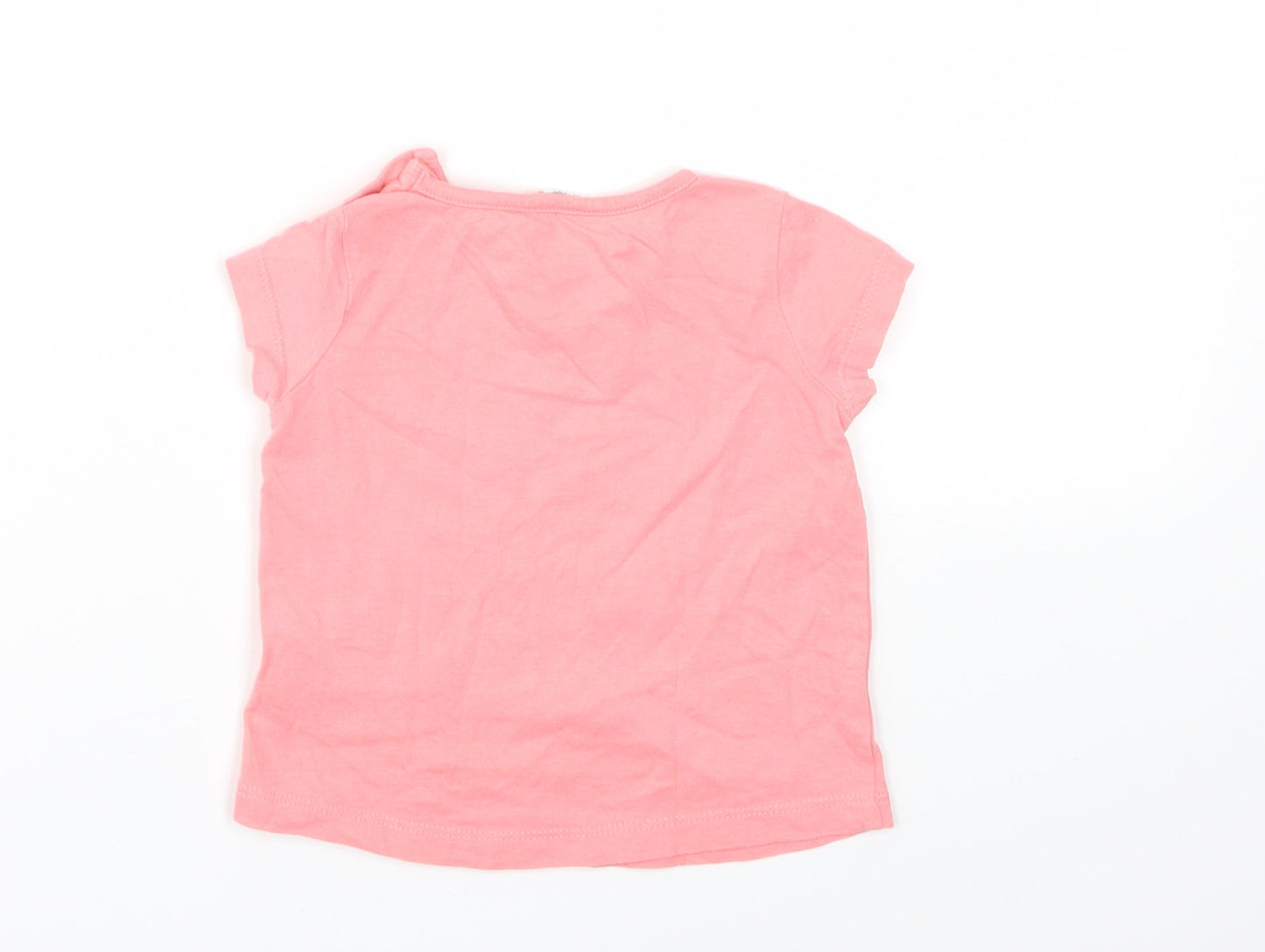 jhon lewis Girls Pink   Basic T-Shirt Size 3-6 Months