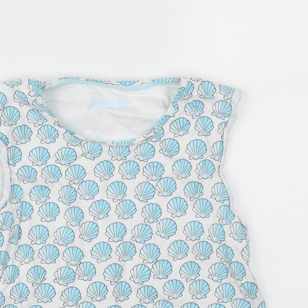M&S Girls Blue   Basic T-Shirt Size 10-11 Years