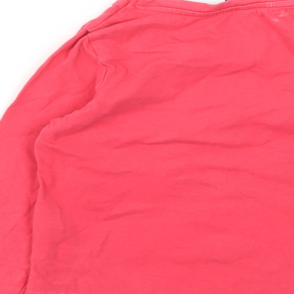 George Girls Orange Animal Print  Basic T-Shirt Size 2-3 Years