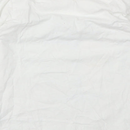 M&S Girls White Animal Print  Basic T-Shirt Size 9-10 Years