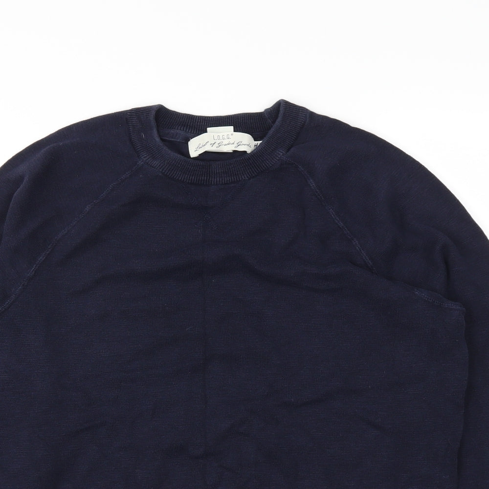 H&M Mens Blue   Pullover Jumper Size M