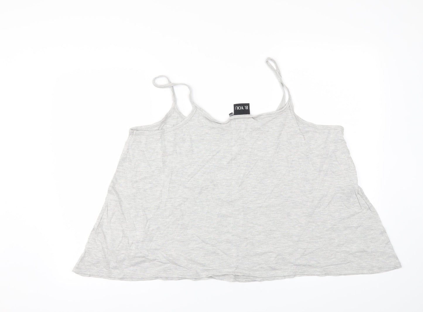 B. You  Womens Grey   Basic T-Shirt Size 16