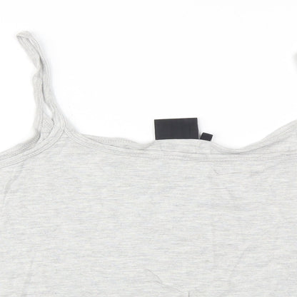 B. You  Womens Grey   Basic T-Shirt Size 16