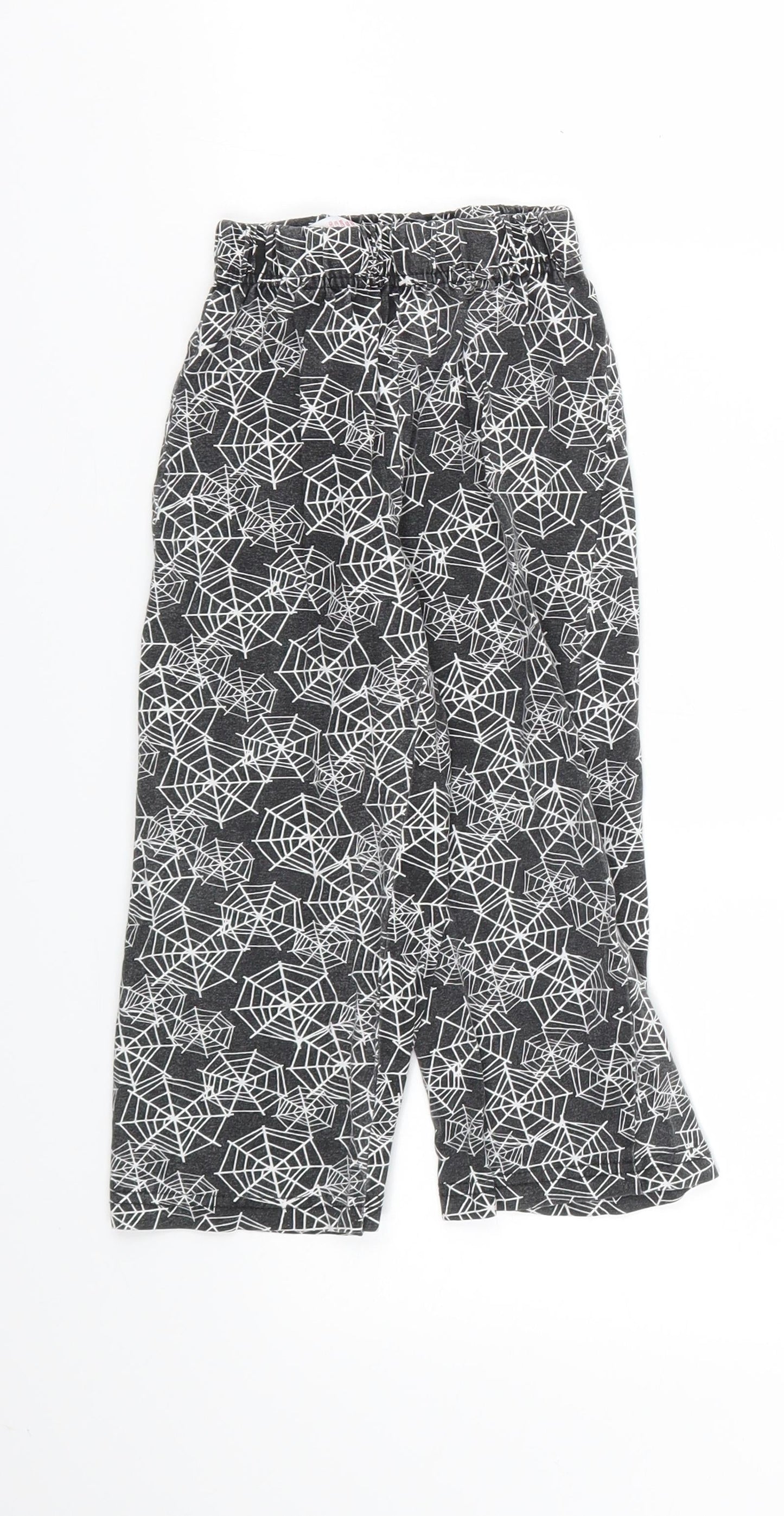 DISNEY  Girls Black Animal Print  Jogger Trousers Size 3 Years