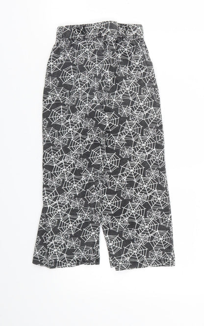 DISNEY  Girls Black Animal Print  Jogger Trousers Size 3 Years