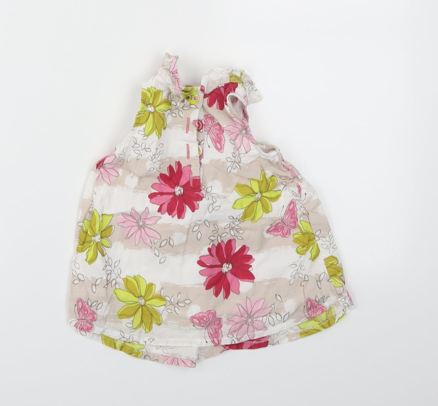 NEXT  Girls Pink Floral  Fit & Flare  Size 3-6 Months